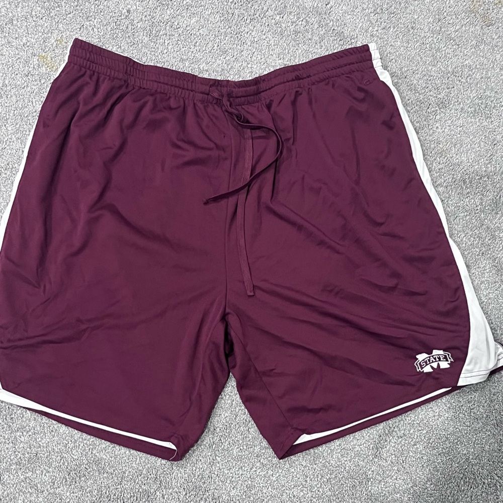 Size 46B: Reversible Maroon & White Athletic Shorts